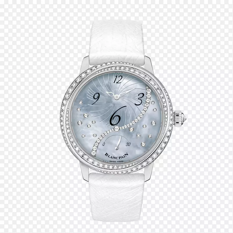 布兰卡手表并发症女性计时表蓝色钻石手表女性观看布兰卡手表