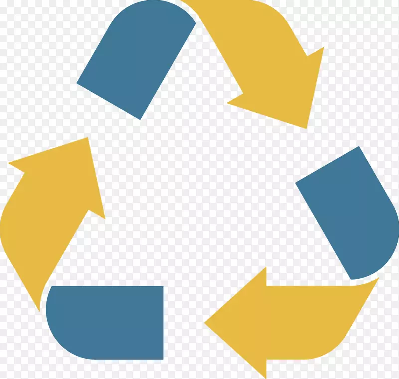 聚对苯二甲酸乙二醇酯回收符号塑料ppt设计创意简单循环图标