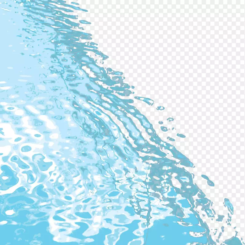 光反射水剪辑艺术.蓝色海岸水波纹