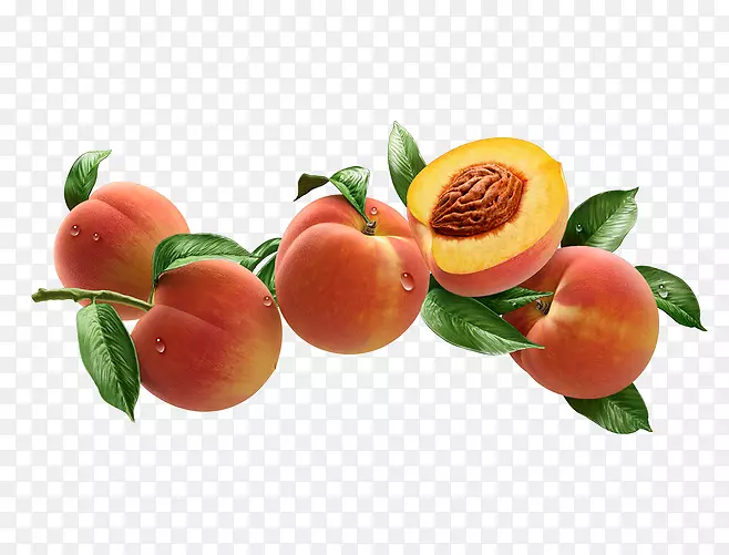 桃子，水果，苹果-桃子