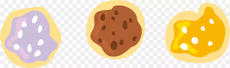 巧克力曲奇奶油饼干紫色饼干