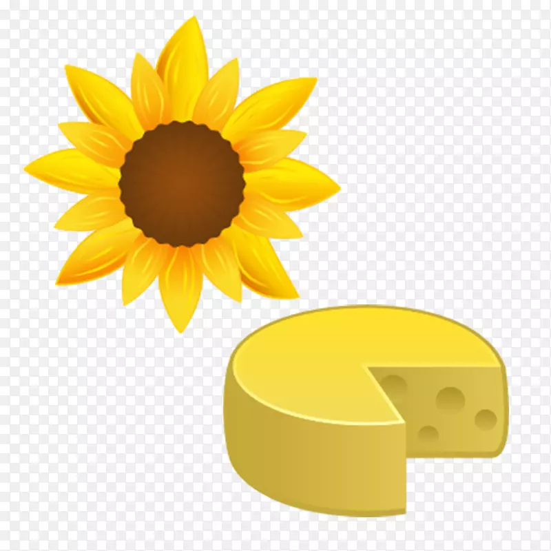 ICO下载图标-卡通向日葵和奶酪
