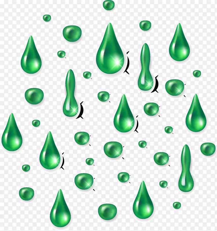 绿色-绿色微珠滴
