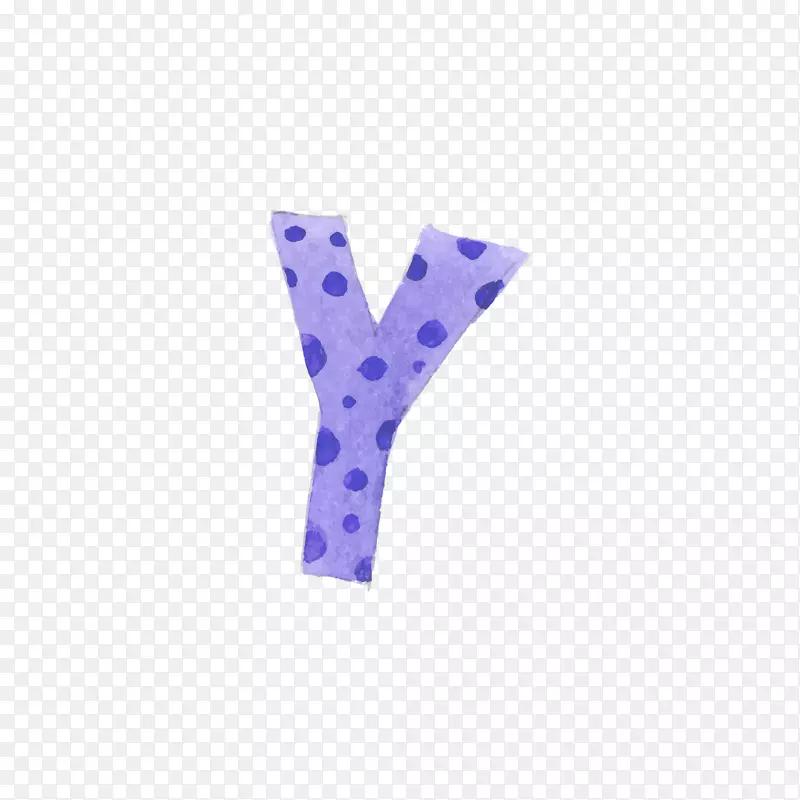 紫色字母y-紫色虚线字母y