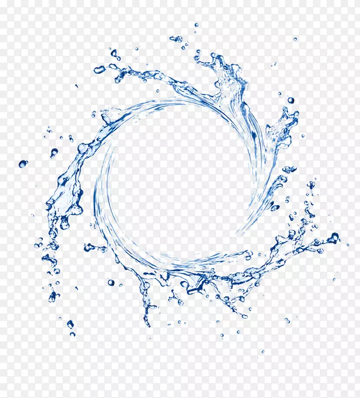饮用水防水滴头F.M 24。-喷涂圆形蓝色海滩