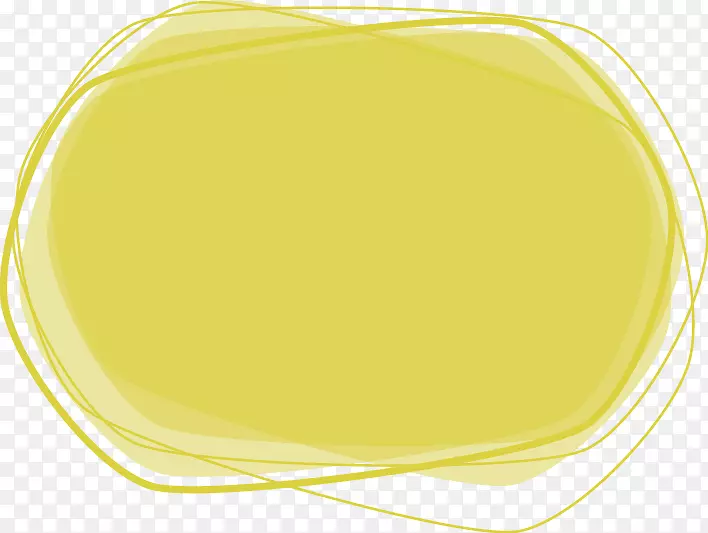 黄色-可爱的彩色边框