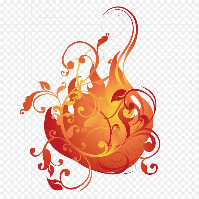 火焰火灾图案-创造性艺术