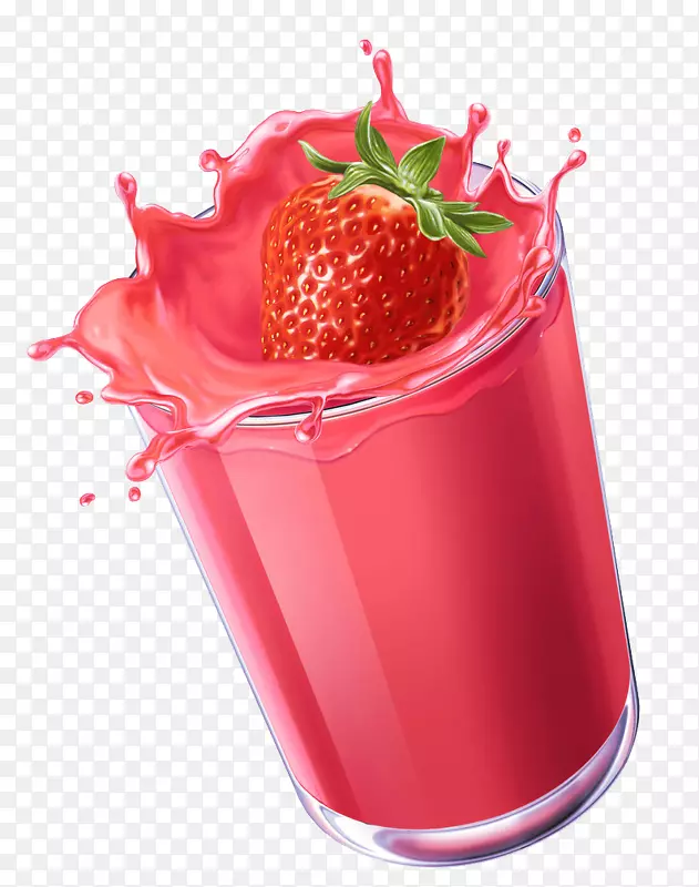 橙汁奶昔软饮料冰沙食品冰淇淋图案载体草莓汁