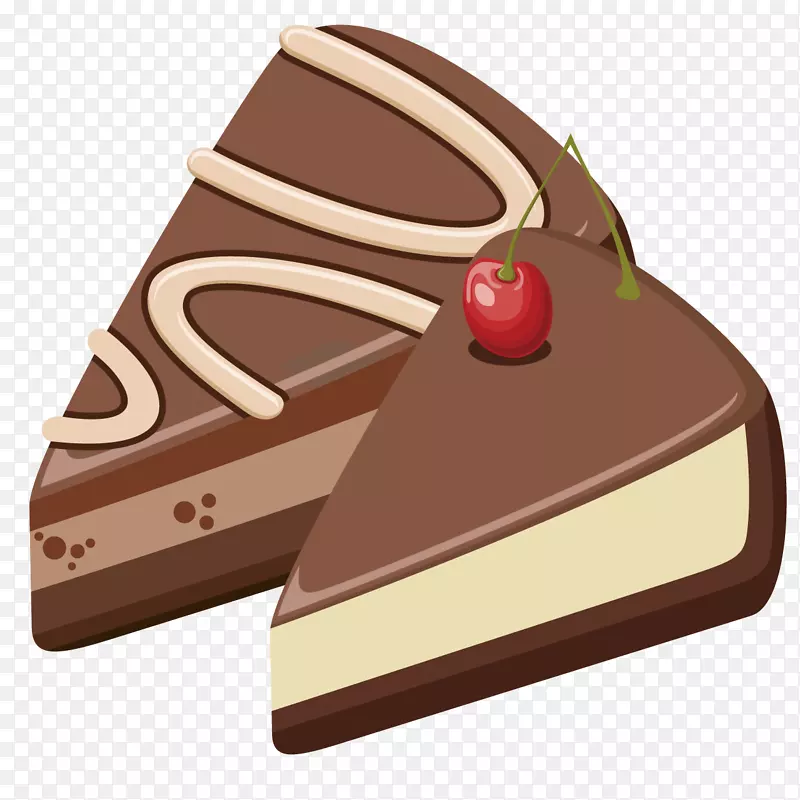 面包店蛋糕海报插图-樱桃蛋糕