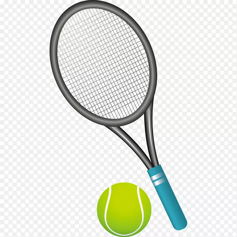 网球拍.网球拍和网球图形