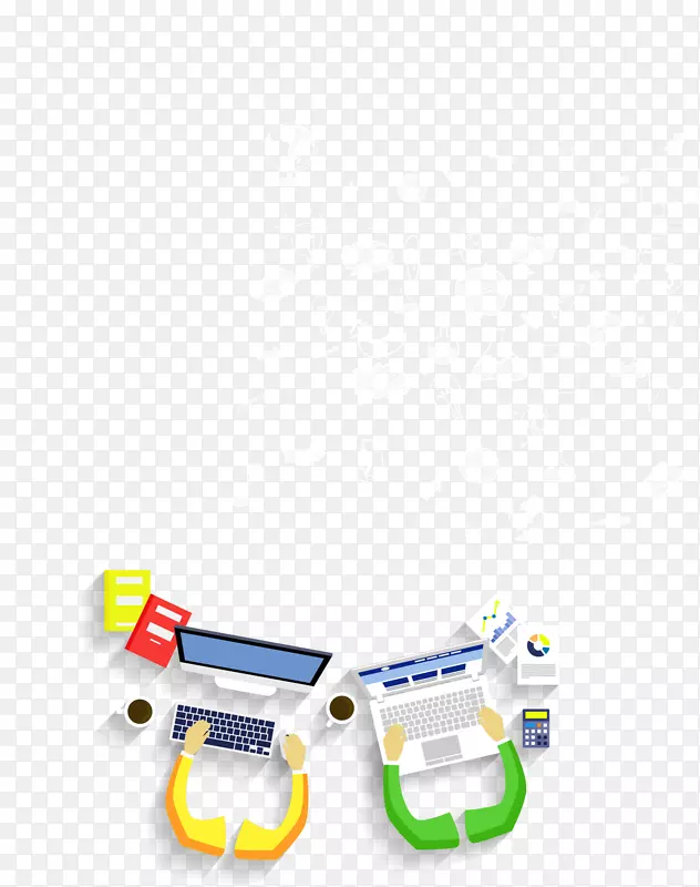 Android软件-黄色卡通电脑装饰图案