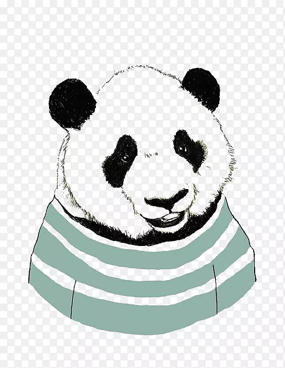 大熊猫熊画艺术-熊猫
