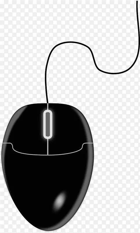 电脑鼠标免费内容剪辑艺术-黑色鼠标