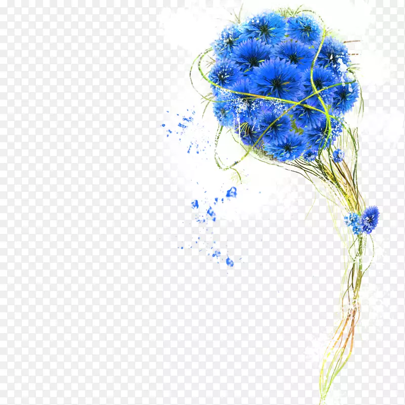 花束蓝色-蓝色花束