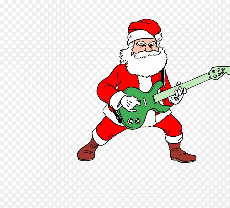 铃铛摇滚乐铃铛圣诞快乐无论你在哪里-吉他圣诞老人