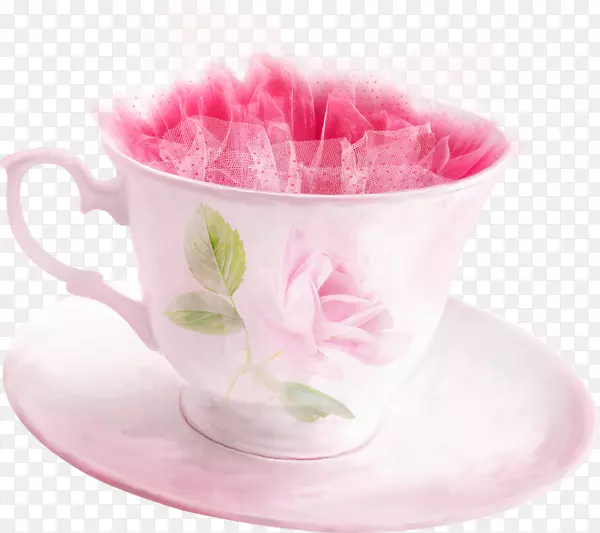 茶杯-粉红色茶杯