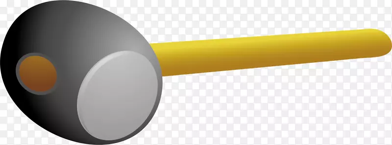 技术黄色扩音器-橡胶锤PNG载体材料