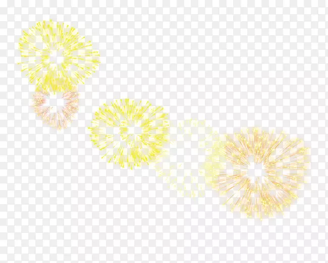 黄色花瓣图案-烟花