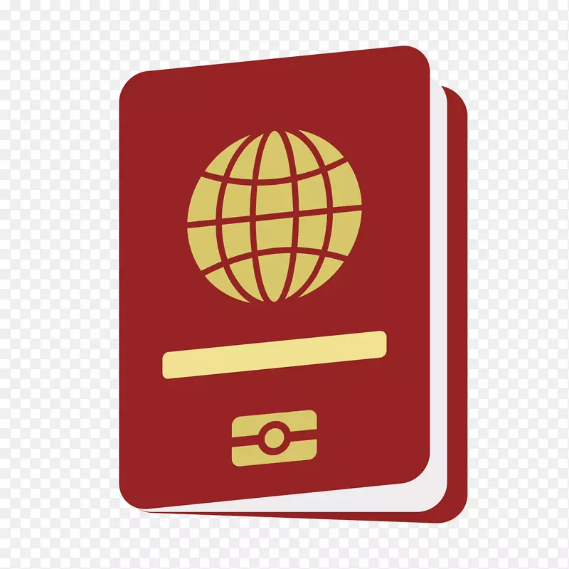护照免费图标-红色护照