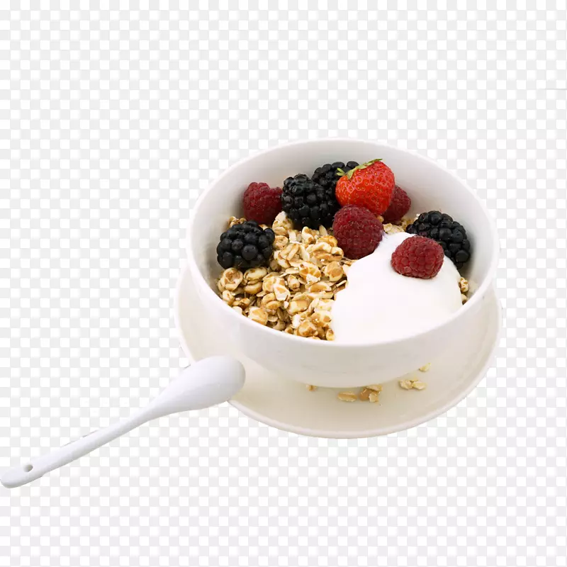 早餐健康燕麦食品水果浆果早餐谷类食品