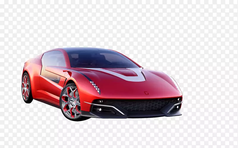 意大利设计朱吉亚罗本田nsx跑车超级跑车-红色豪华车跑车