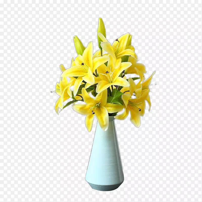花型花束百合-黄色百合