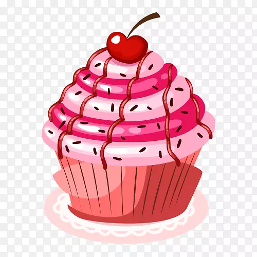 蛋糕生日蛋糕糖霜巧克力蛋糕卡通樱桃蛋糕