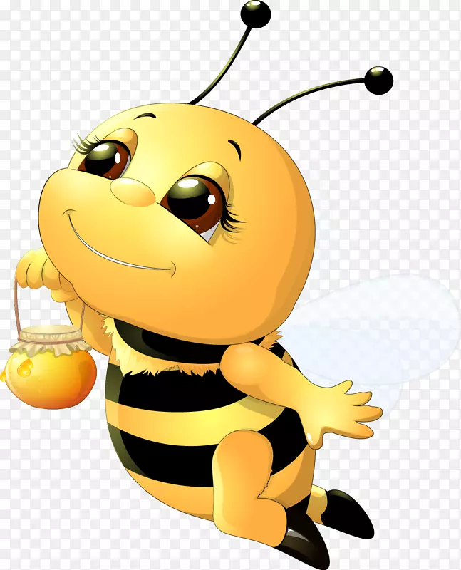 蜜蜂卡通剪贴画-更别提蜜蜂了
