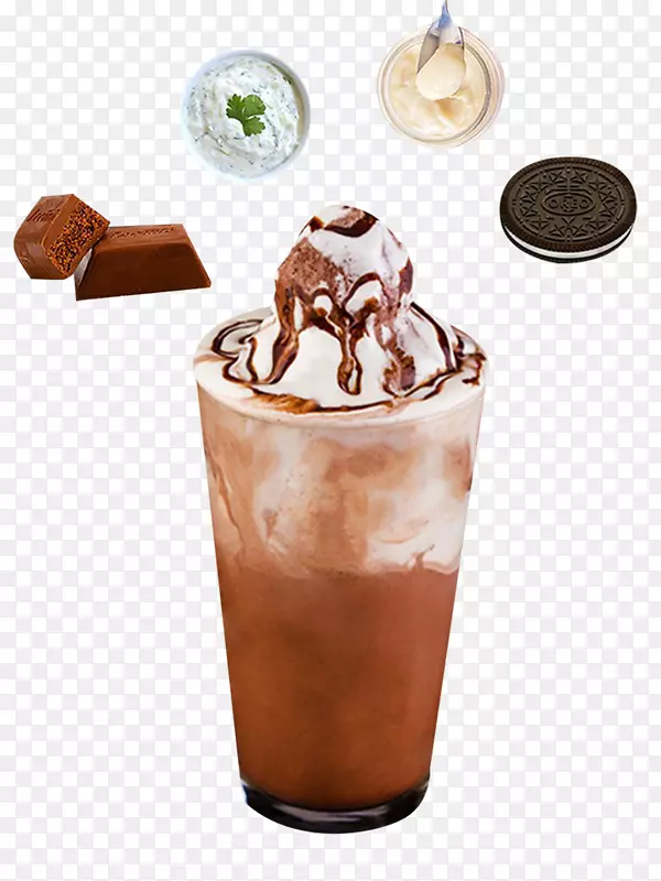 巧克力冰淇淋奶茶奥利奥奶茶冷冻饮料