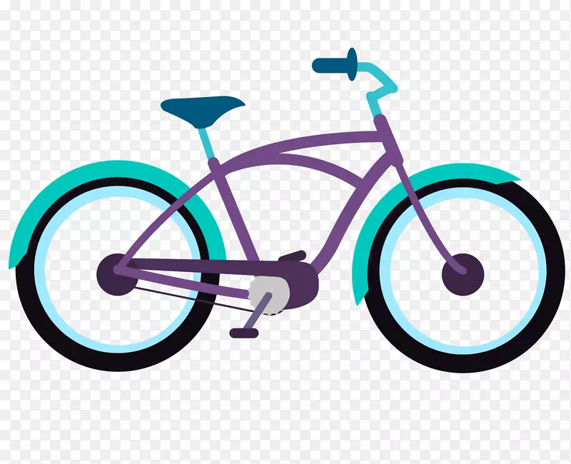 巡洋舰自行车电子自行车公司自行车-卡通公共自行车