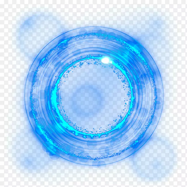 浅蓝色剪贴画-蓝色环效应
