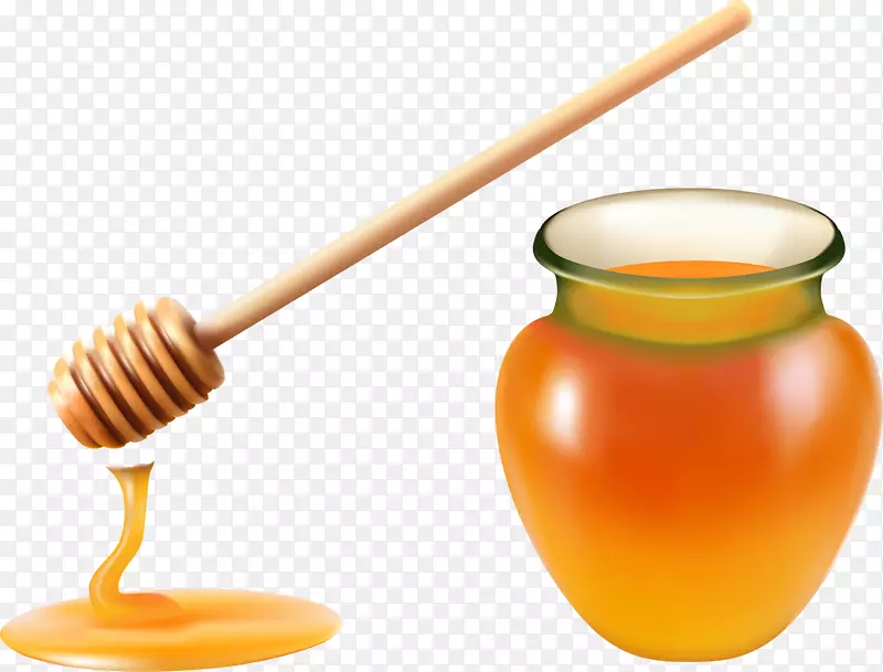 蜂蜜罐-免费剪贴画-蜂蜜