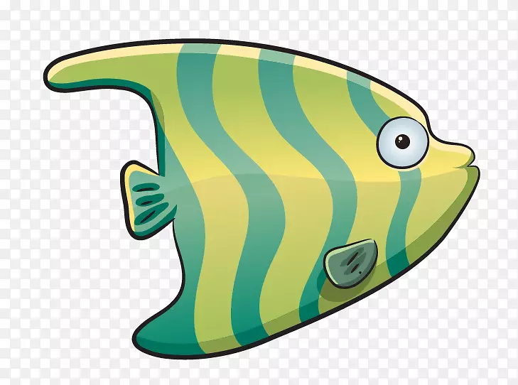 海洋生物卡通动物插图-深海鱼类