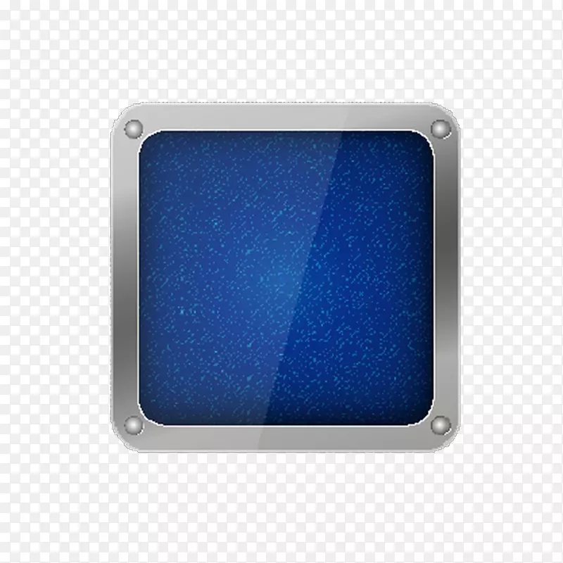 矩形钴蓝水晶android下载按钮背景