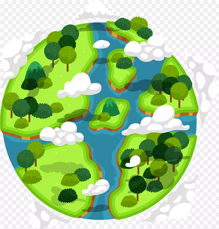 地球欧式行星-全球绿化程度