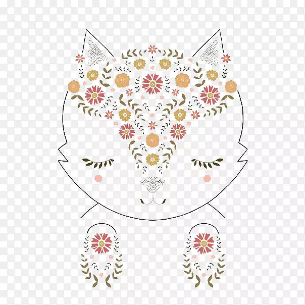 视觉艺术插图-可爱的狐狸