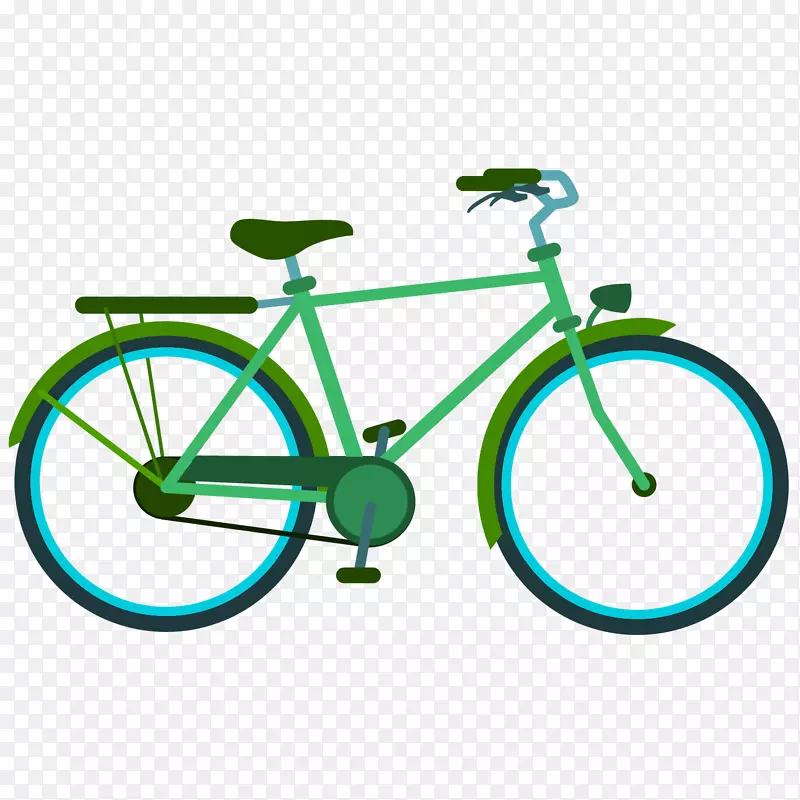 固定齿轮自行车、单速自行车、翻滚轮毂、多兰自行车-卡通车