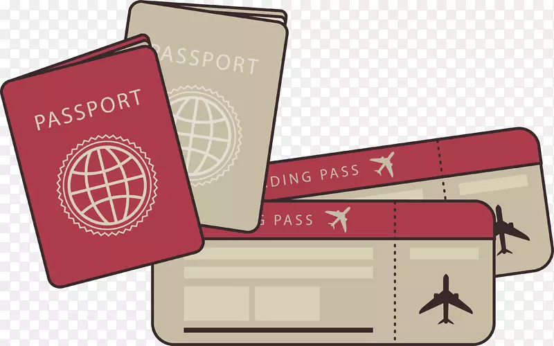 旅游机票-旅行护照和机票