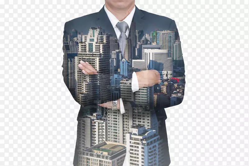 商人摄影-创意都市商人