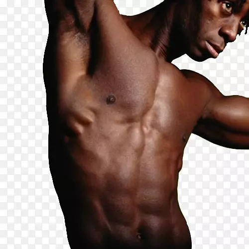 肌肉人体黑帅健身