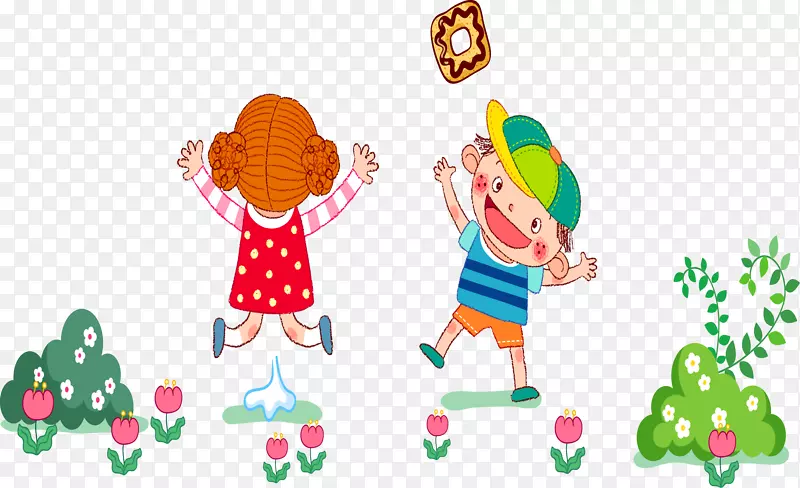 儿童插图-快乐儿童