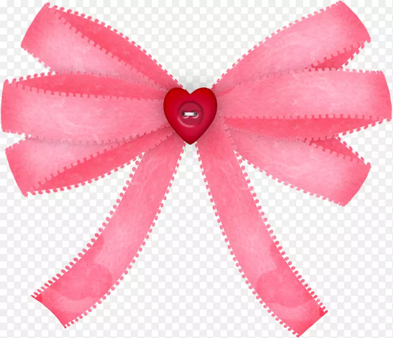 纸带夹艺术-粉红色蝴蝶结