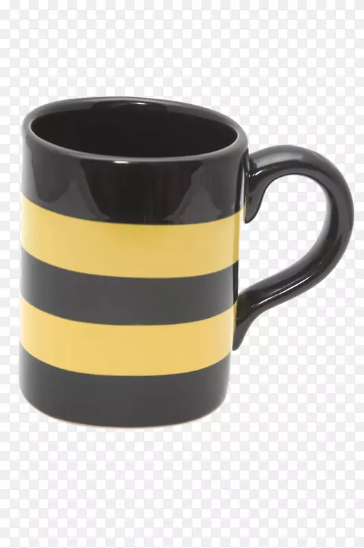 杯黄色玻璃-黄色黑条纹饮水杯