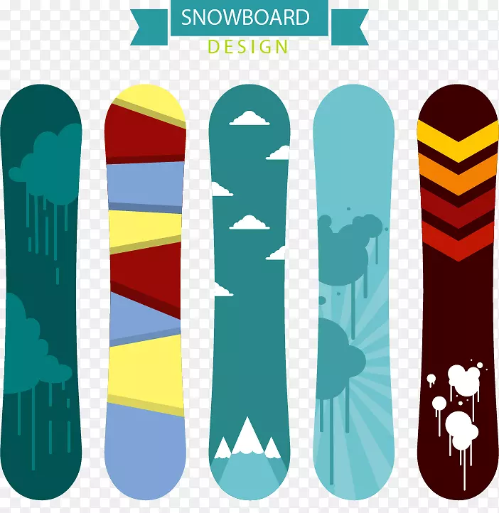 滑雪板滑雪冬季运动-五滑雪板设计