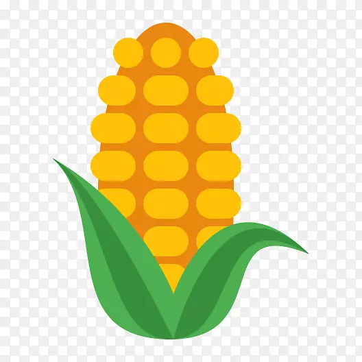 玉米可伸缩图形图标-玉米