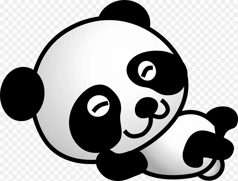 大熊猫北极熊-卡通熊猫