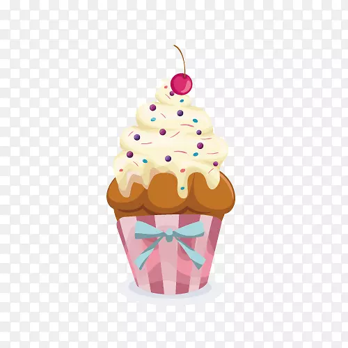 生日蛋糕纸杯蛋糕贺卡祝你生日快乐-杯蛋糕