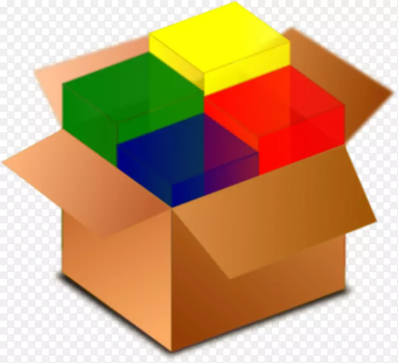 可交付的可伸缩图形剪辑艺术.彩色立方体