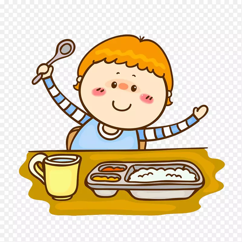 儿童卡通饮食-儿童吃