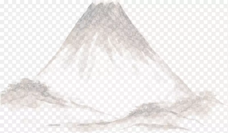 三角图案手绘火山